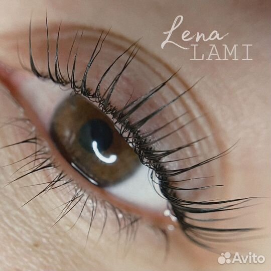 Ламинирование ресниц и оформление бровей