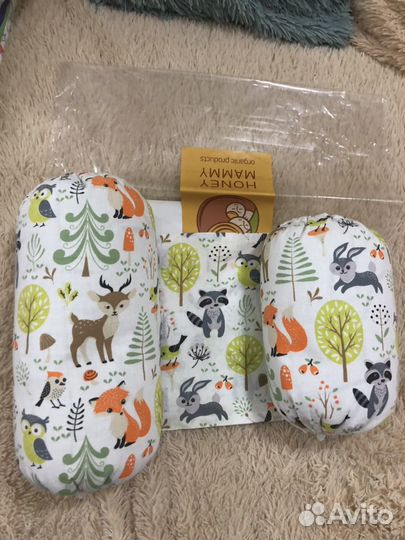 Позиционер с шелухой гречихи для новорождённых