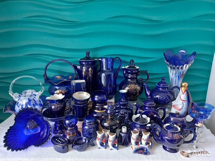 Посуда Кобальт (Хрусталь/Фарфор) Коллекция