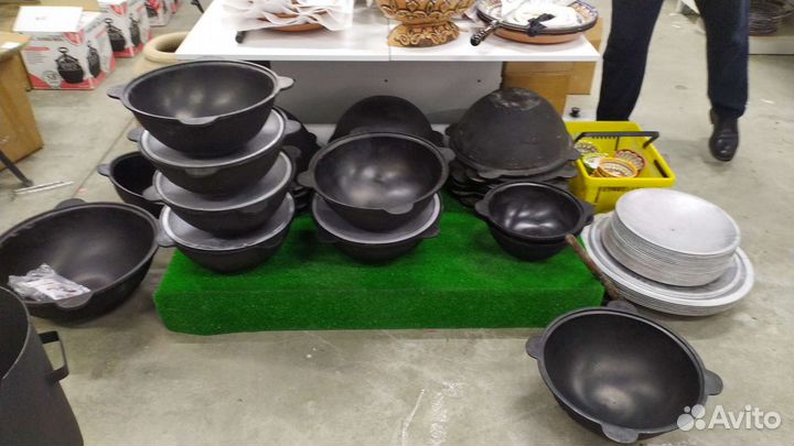 Казани чугунные Узб