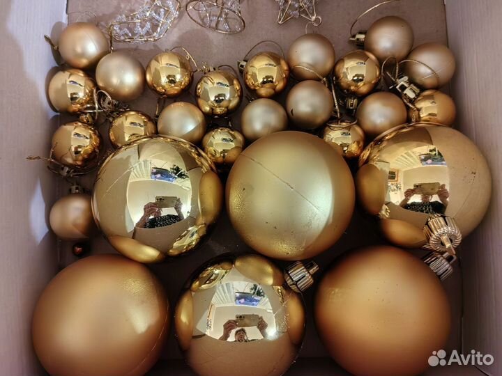 Елочные игрушки в мешке