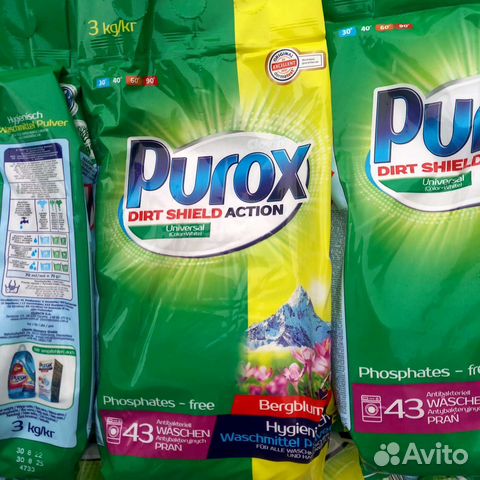 Cтиральный супер порошок Purox Universal 3 кг