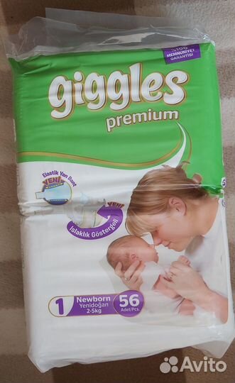 Подгузники размер 2 - 5 кг - newborn - 56 шт