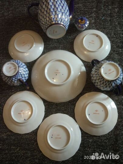 Предметы из сервиза Кобальтовая сетка