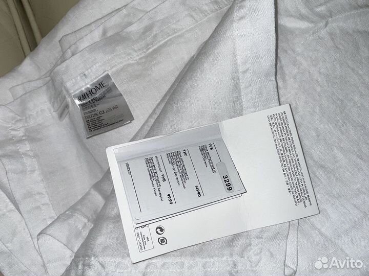 Новая белая скатертьHM лен