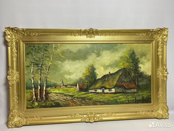 Большая картина маслом на холсте