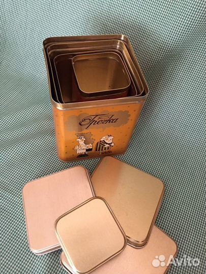 Банки жестяные для сыпучих продуктов