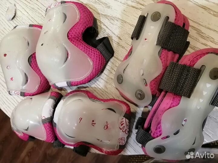 Роликовые коньки детские с защитой