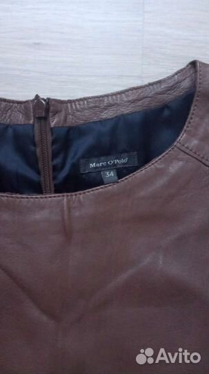 Платье кожаное натуральное