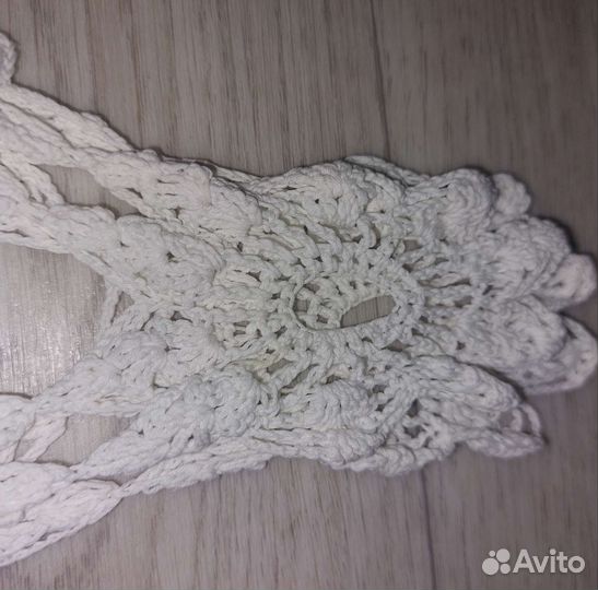 Салфетка, вязаная крючком. 63х31,5 см