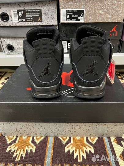 Кроссовки Nike Air Jordan 4 retro Black Cat новые