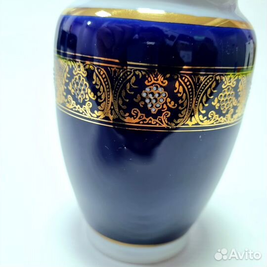 Ваза под цветы кобальт. Довбыш