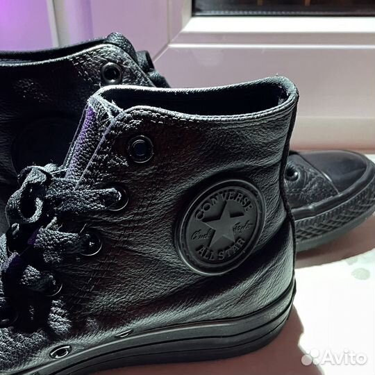 Кеды converse кожаные