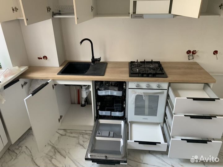 Кухонный гарнитур. Белая кухня ксп:17505