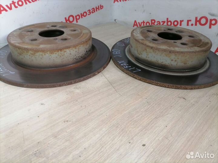 Диски тормозные задние Lifan X60