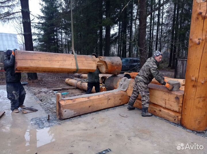 Сборка срубов