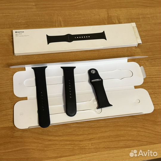 Оригинальный ремешок Apple Watch 42mm Black Sport