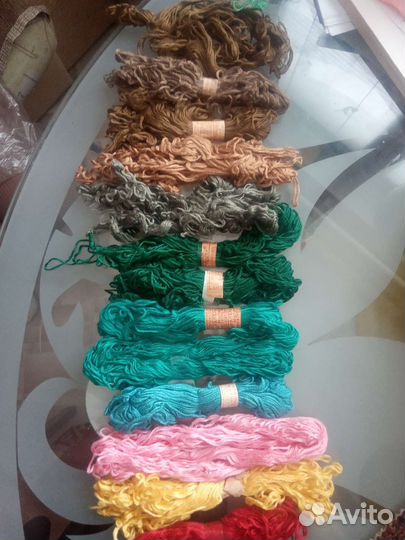 Нитки мулине штапель