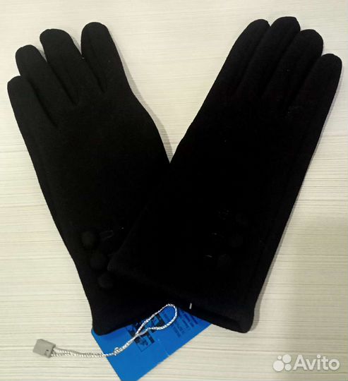 Перчатки женские, новые. Черные и красные