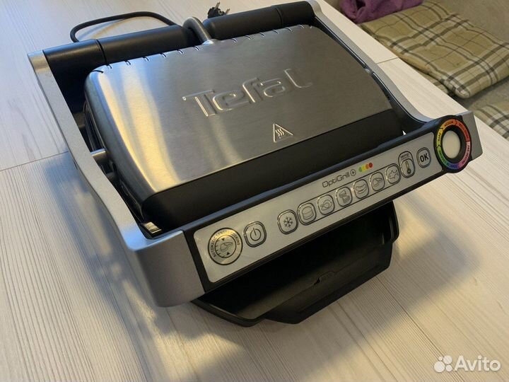 Электрогриль Tefal Optigrill+ GC712D34 серебристый