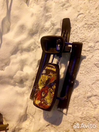 Снегокат Spider-Man + Санки - коляска