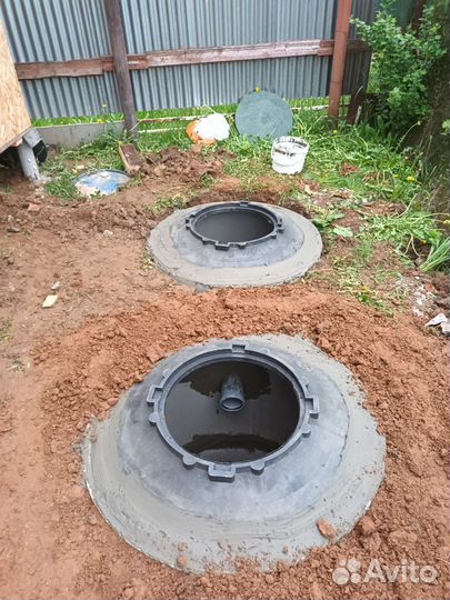 Септик из бетонных колец под ключ