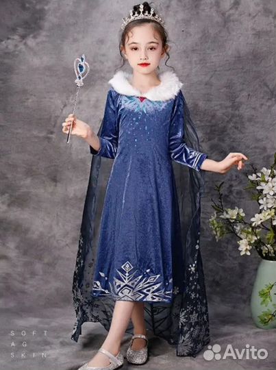 Новогодний костюм для девочки эльза