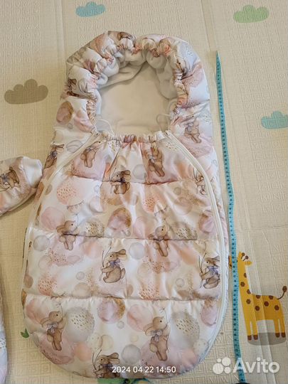 Конверт на выписку зимний для двойни