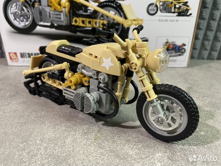 Конструктор аналог lego мотоцикл