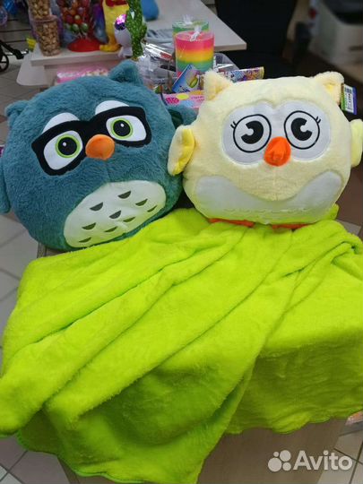 Мягкая игрушка с пледом