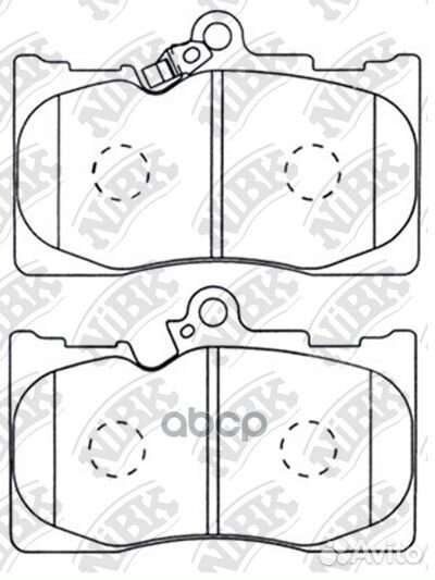 Колодки тормозные дисковые перед PN1547 NiBK