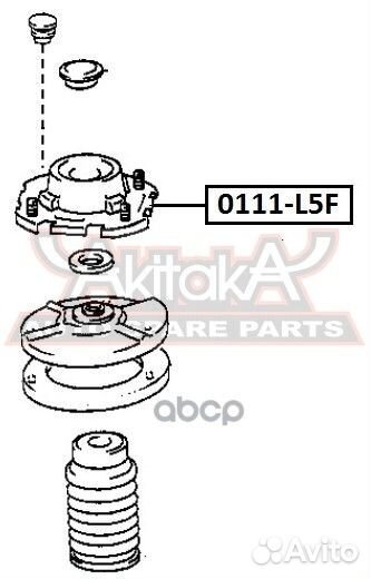 Опора амортизатора 0111-L5F asva