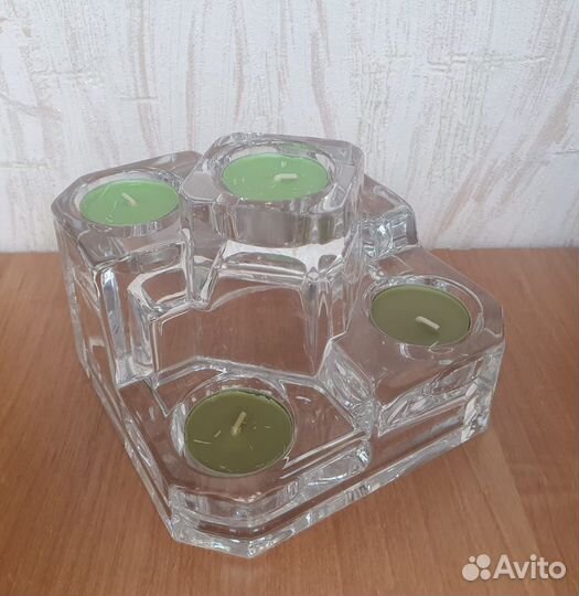 Подсвечник интерьерный хрустальный (новый)