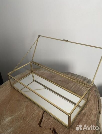 Шкатулка стеклянная для украшений