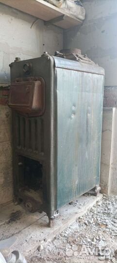 Котёл твердотопливный чугунный