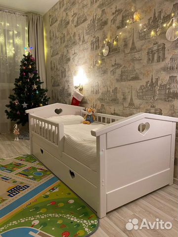 Кровать детская новая 160х80 с матрасом и ящиками