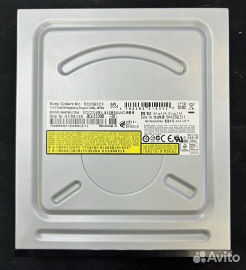 Привод Blu-Ray RW Sony BD-5300S