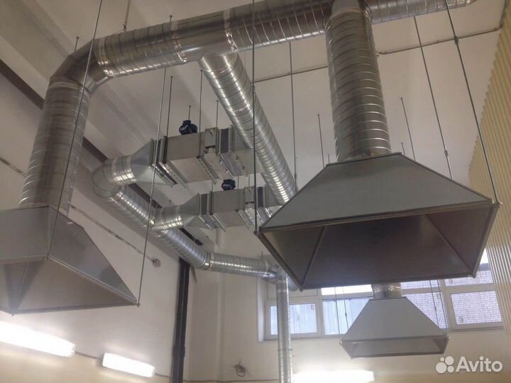 Бригада монтажников вентиляции