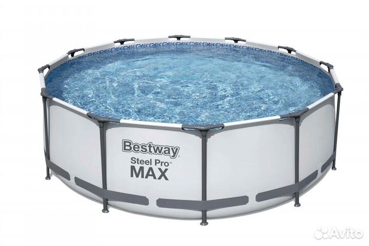 Бассейн Bestway 457х122 см с тентом и лестницей