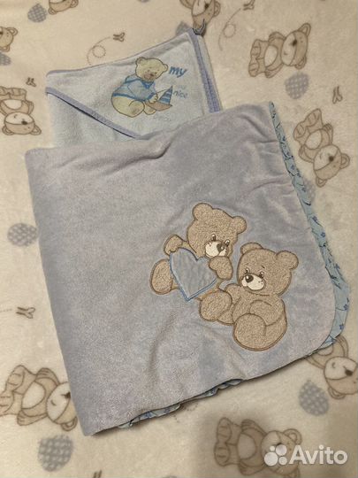 Детское одеяльце и полотенце уголок