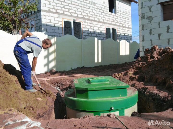 Септик эко Малахит 5 под ключ