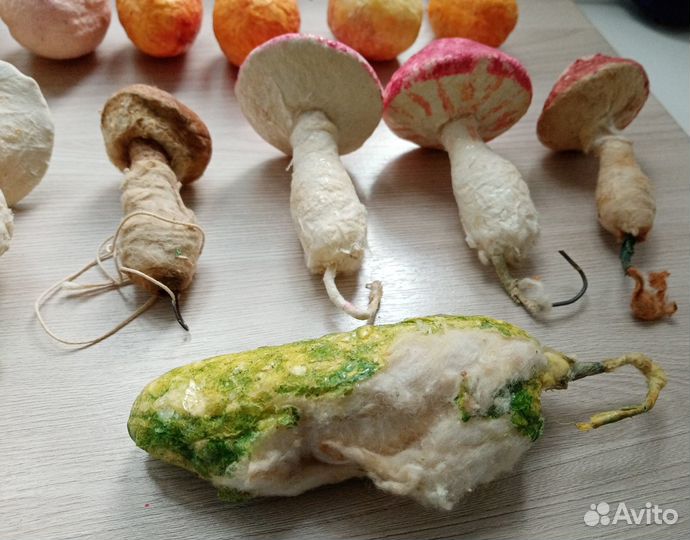 Ватные ёлочные игрушки СССР, сарат.артель «Игрушка