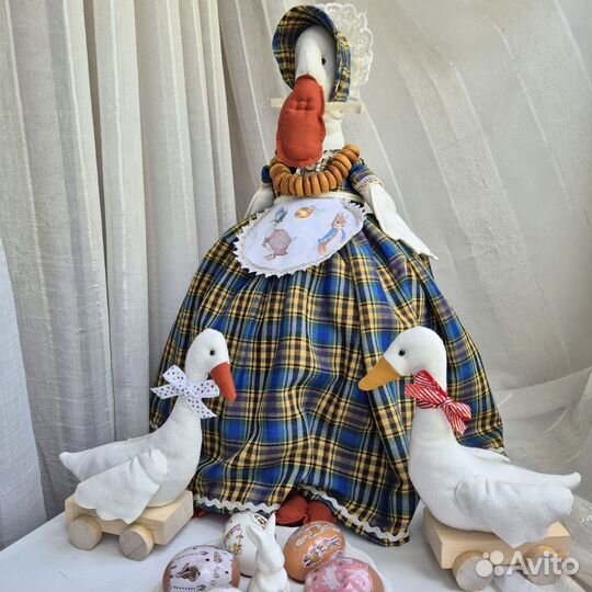 Грелка на чайник тильда гусыня