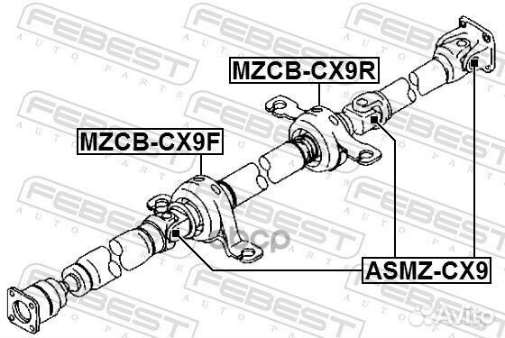 Крестовина карданного вала 24X64 febest asmz-CX9