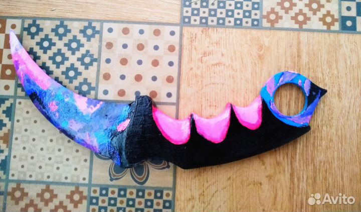 Продам нож керамбит purple camo