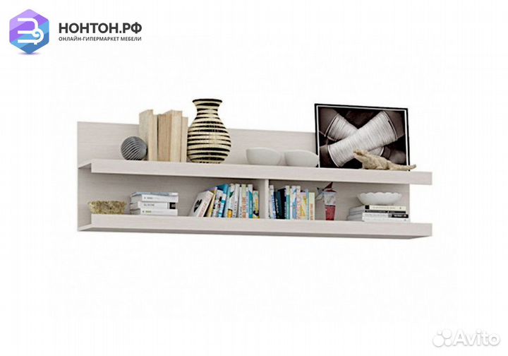 Полка Эколь 3 сандал светлый