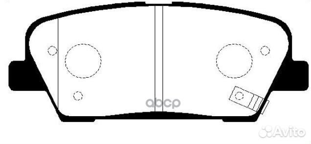 Колодки тормозные дисковые задние KIA Mohave 3