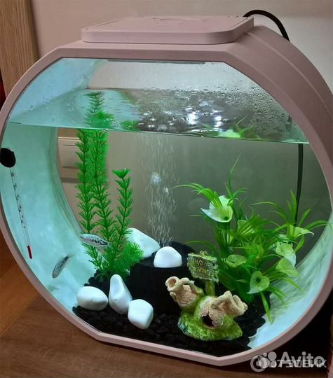 Аквариумный комплекс Deco O Mini чёрный, белый 10л