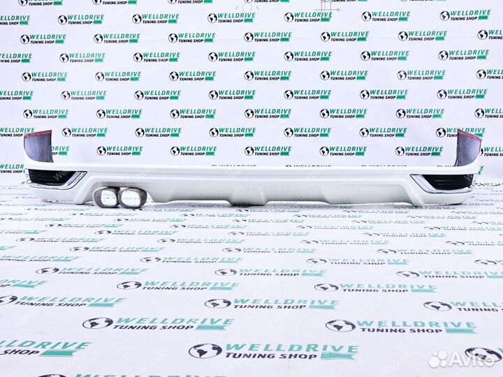 Губа Modellista Toyota Land Cruiser 200 белая