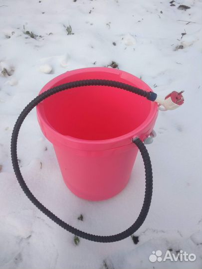 Поилка миска для животных с подогревом зимняя 10л